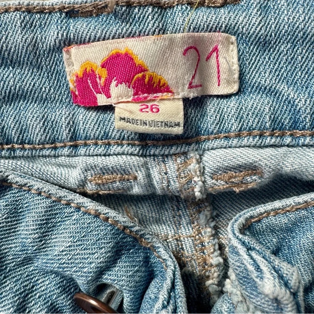 Forever 21 Y2K 2000s Vintage Light Blue Skinny Jeans‎ Size 3/26